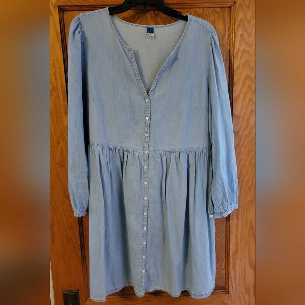Lightweight chambray dress sz L